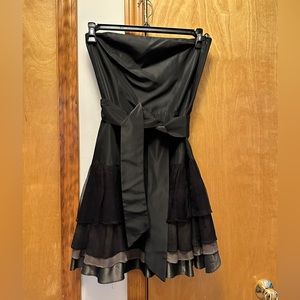 Zara black beautiful strapless dress